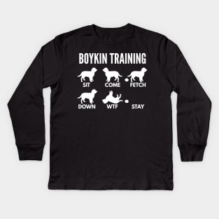 Boykin Training Boykin Spaniel Tricks Kids Long Sleeve T-Shirt
